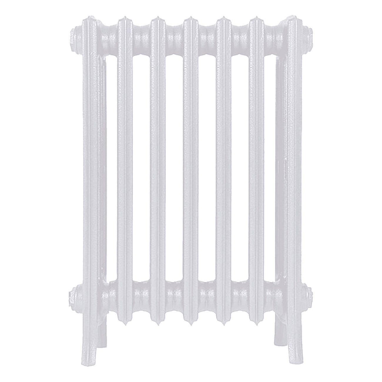 Grace - Ceramic White Cast Iron Column Radiator H600mm x W454mm 4 Column - Wall Hung