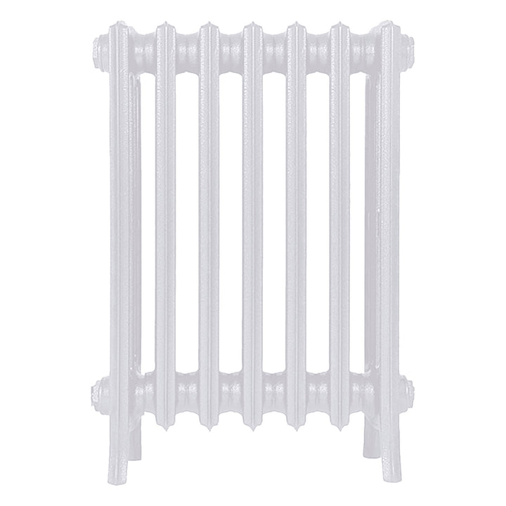 Grace - Ceramic White Cast Iron Column Radiator H600mm x W454mm 4 Column - Wall Hung