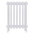 Grace - Ceramic White Cast Iron Column Radiator H600mm x W454mm 4 Column - Wall Hung