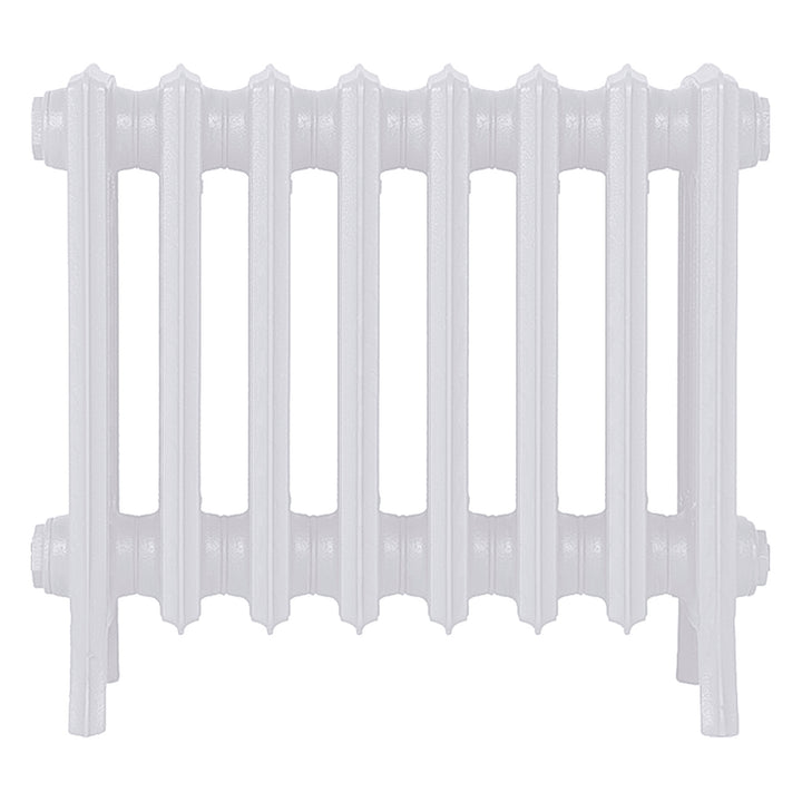 Grace - Ceramic White Cast Iron Column Radiator H500mm x W514mm 4 Column - Floor Standing