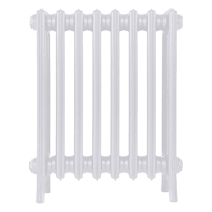 Grace - Ceramic White Cast Iron Column Radiator H600mm x W514mm 4 Column - Wall Hung