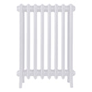 Grace - Ceramic White Cast Iron Column Radiator H700mm x W514mm 4 Column - Wall Hung
