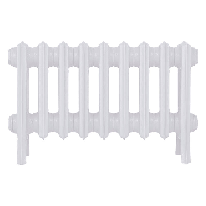 Grace - Ceramic White Cast Iron Column Radiator H300mm x W575mm 4 Column - Wall Hung
