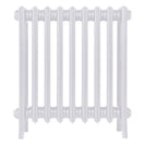 Grace - Ceramic White Cast Iron Column Radiator H650mm x W575mm 4 Column - Floor Standing