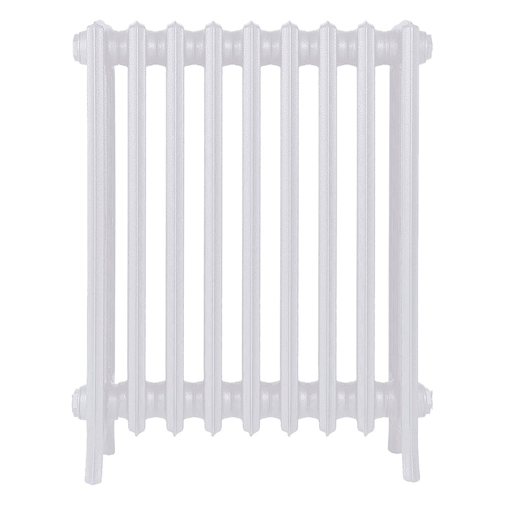 Grace - Ceramic White Cast Iron Column Radiator H750mm x W575mm 4 Column - Floor Standing