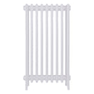 Grace - Ceramic White Cast Iron Column Radiator H898mm x W575mm 4 Column - Wall Hung