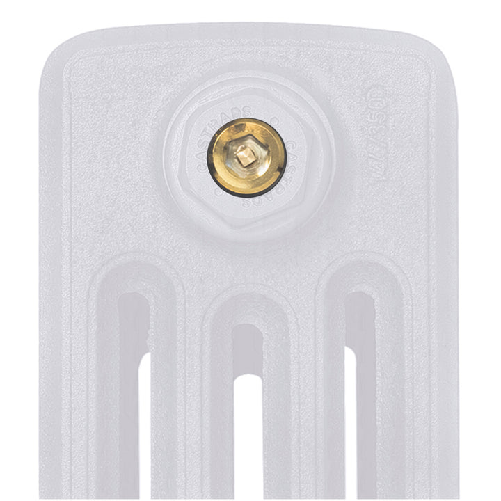 Grace - Ceramic White Cast Iron Column Radiator H500mm x W1059mm 4 Column - Floor Standing