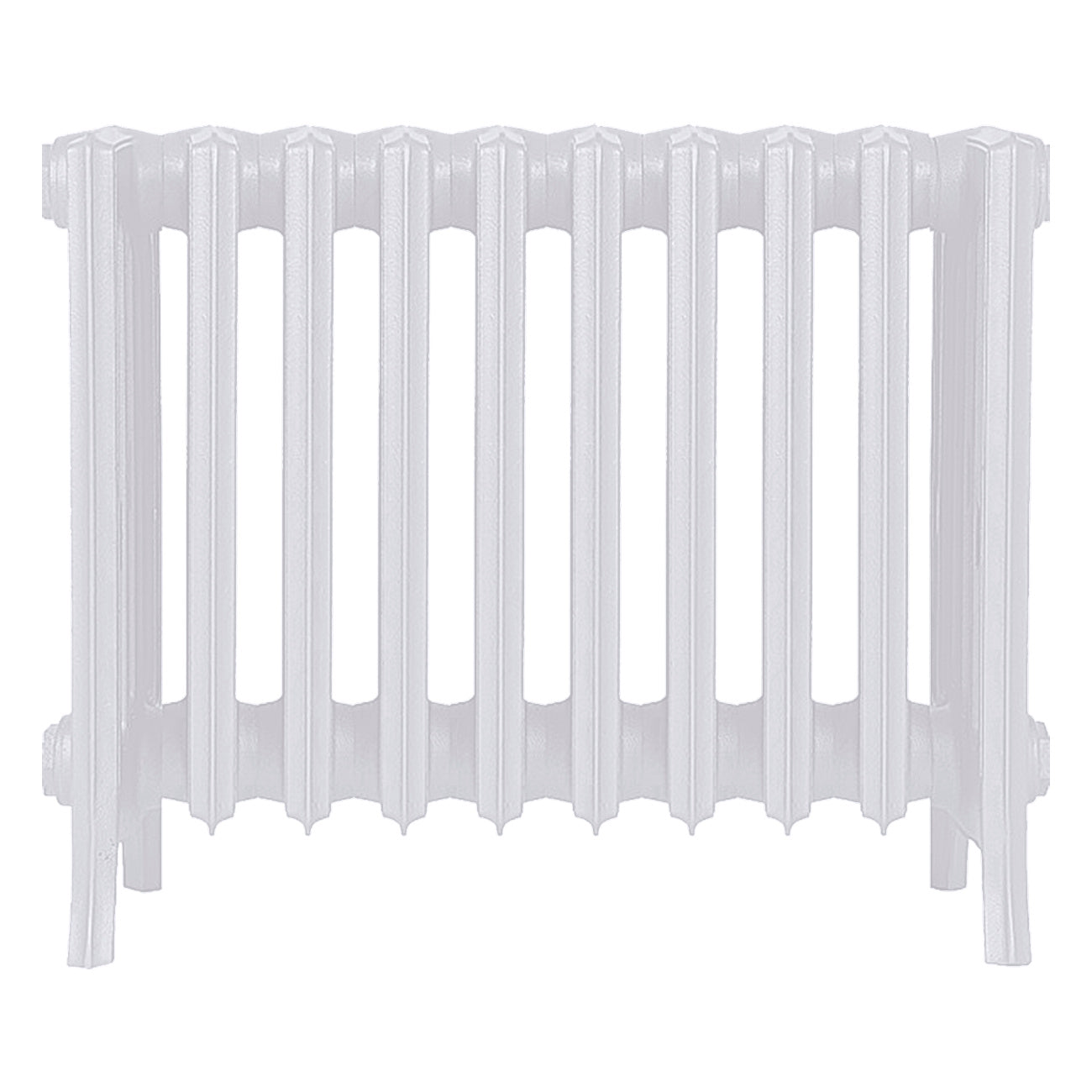 Grace - Ceramic White Cast Iron Column Radiator H450mm x W635mm 6 Column - Wall Hung