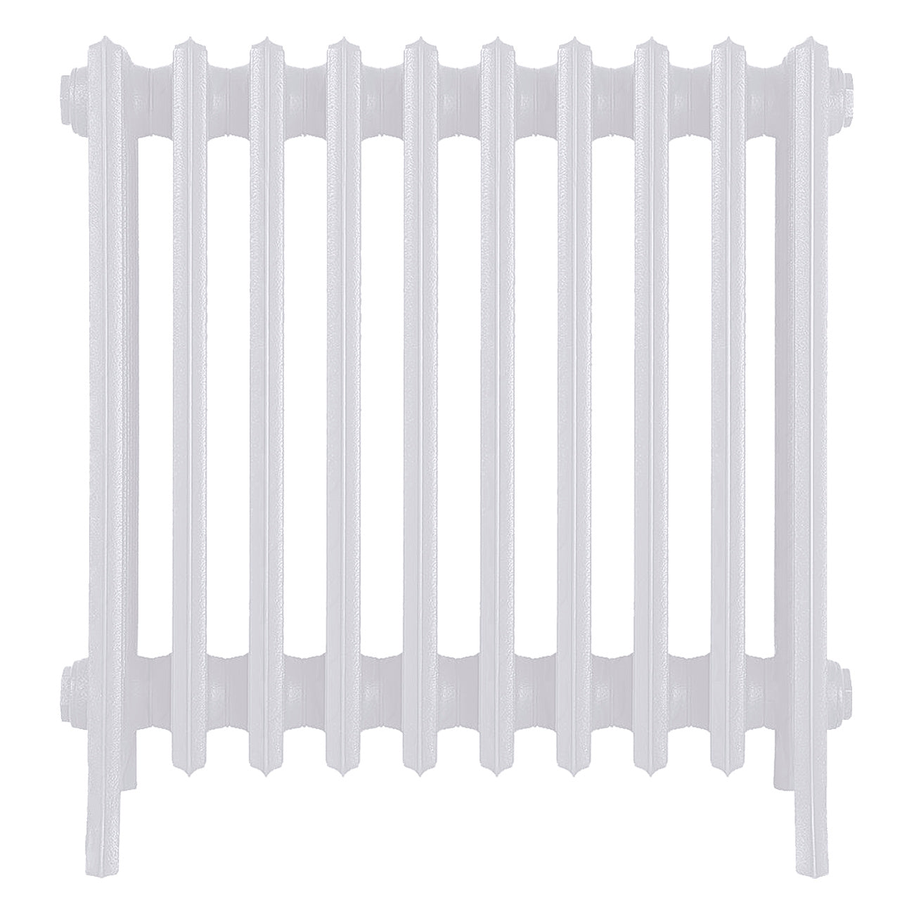Grace - Ceramic White Cast Iron Column Radiator H600mm x W635mm 6 Column - Wall Hung