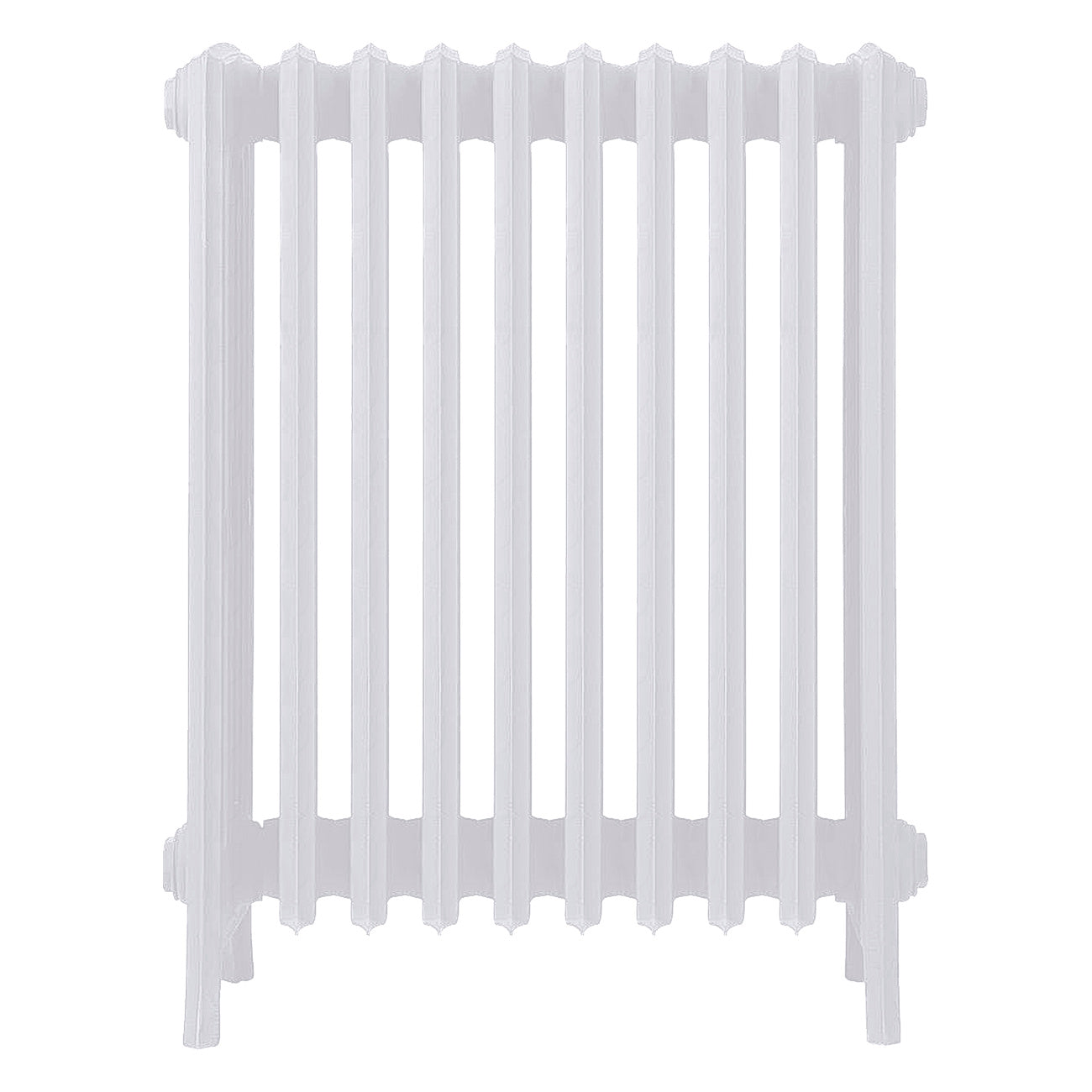 Grace - Ceramic White Cast Iron Column Radiator H700mm x W635mm 6 Column - Wall Hung