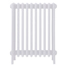 Grace - Ceramic White Cast Iron Column Radiator H700mm x W635mm 6 Column - Wall Hung