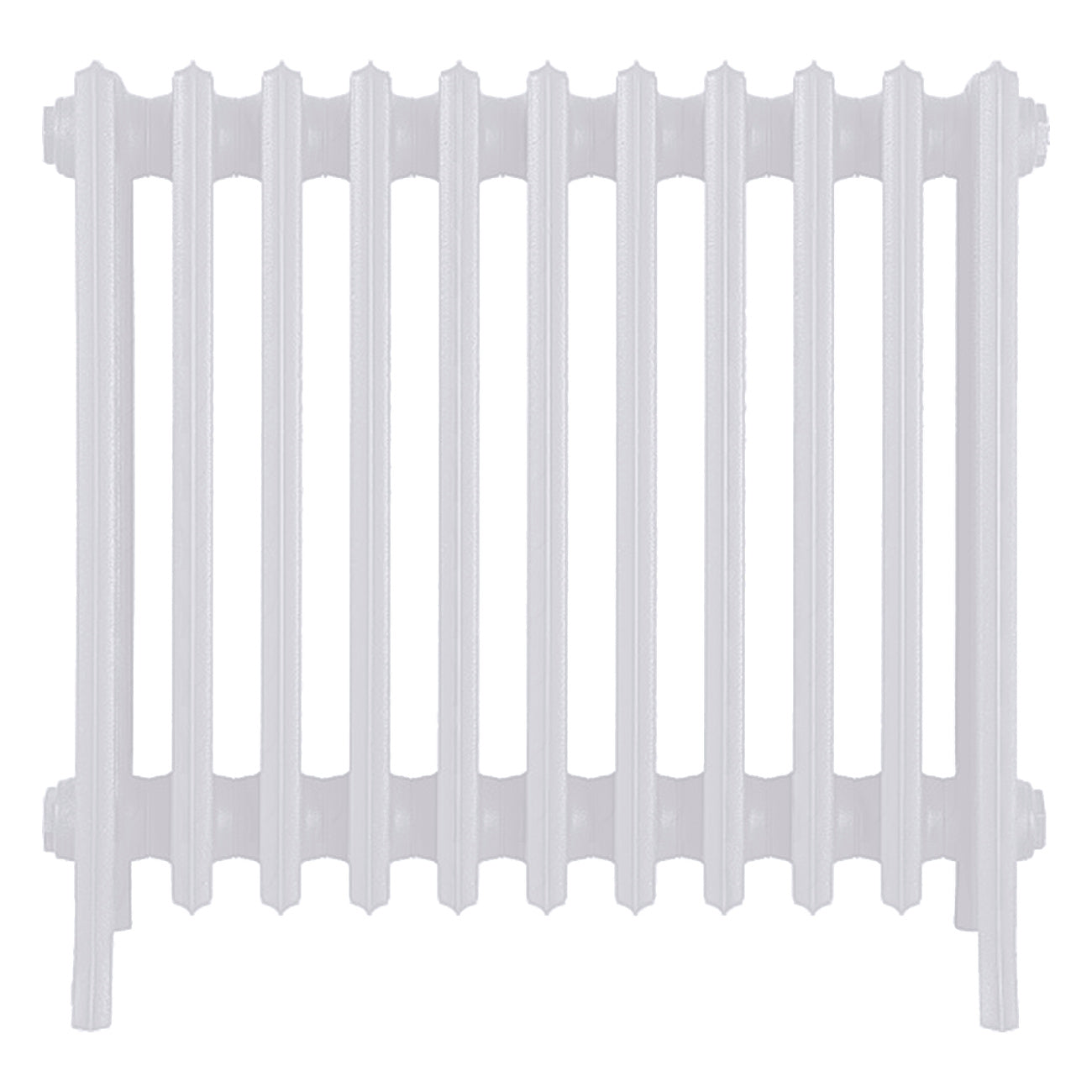 Grace - Ceramic White Cast Iron Column Radiator H600mm x W696mm 6 Column - Wall Hung