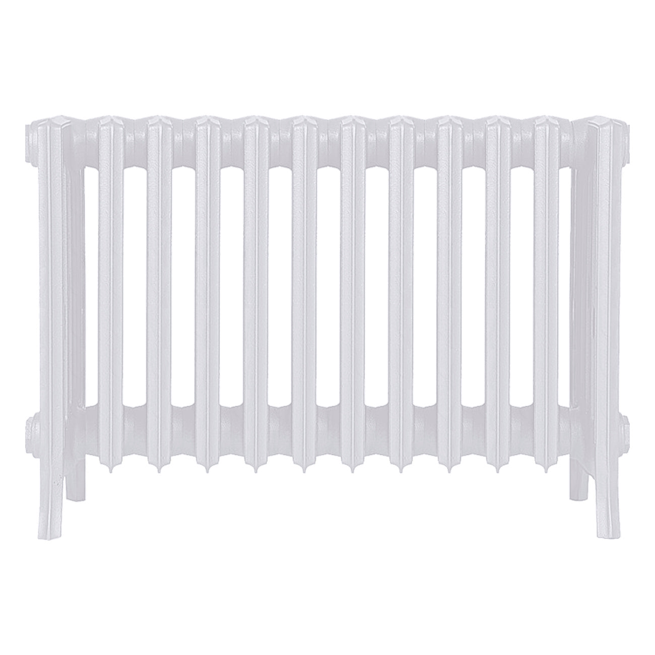 Grace - Ceramic White Cast Iron Column Radiator H450mm x W756mm 6 Column - Wall Hung