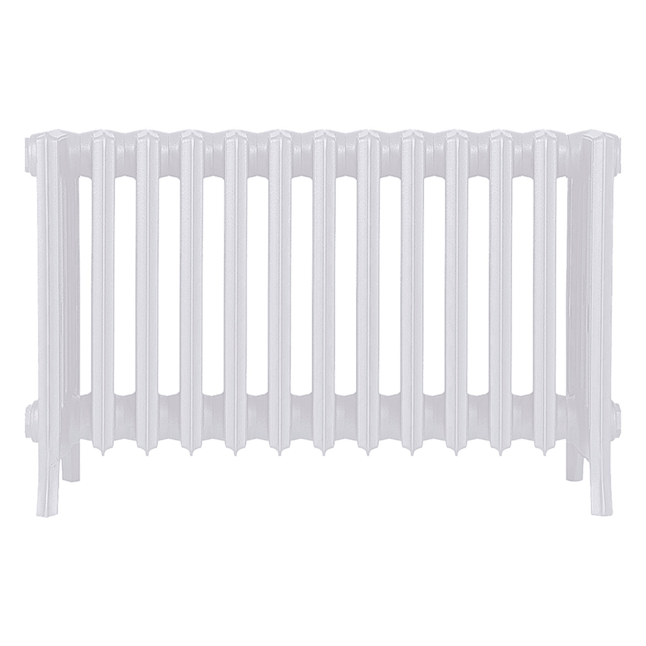 Grace - Ceramic White Cast Iron Column Radiator H450mm x W817mm 6 Column - Wall Hung