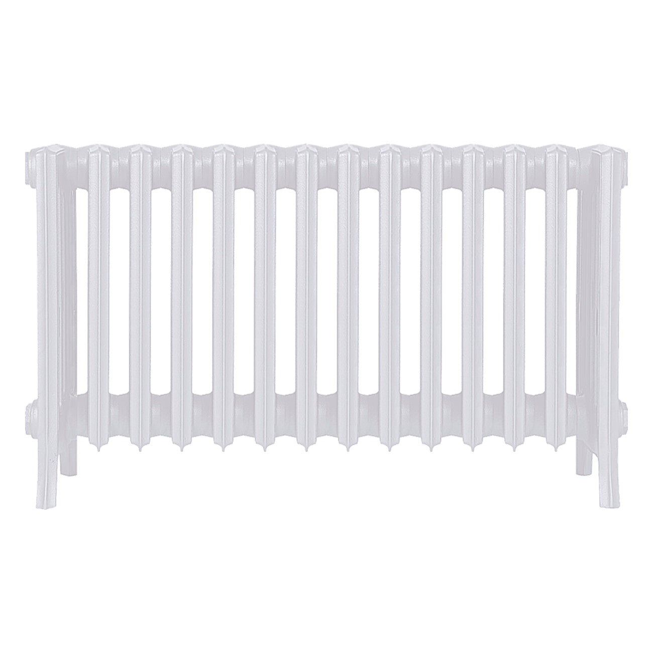 Grace - Ceramic White Cast Iron Column Radiator H450mm x W877mm 6 Column - Wall Hung