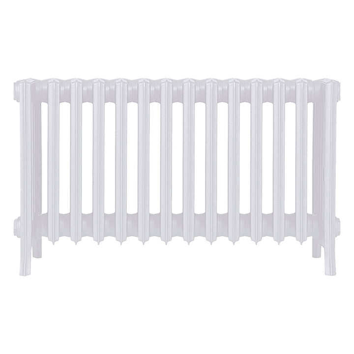 Grace - Ceramic White Cast Iron Column Radiator H450mm x W877mm 6 Column - Wall Hung