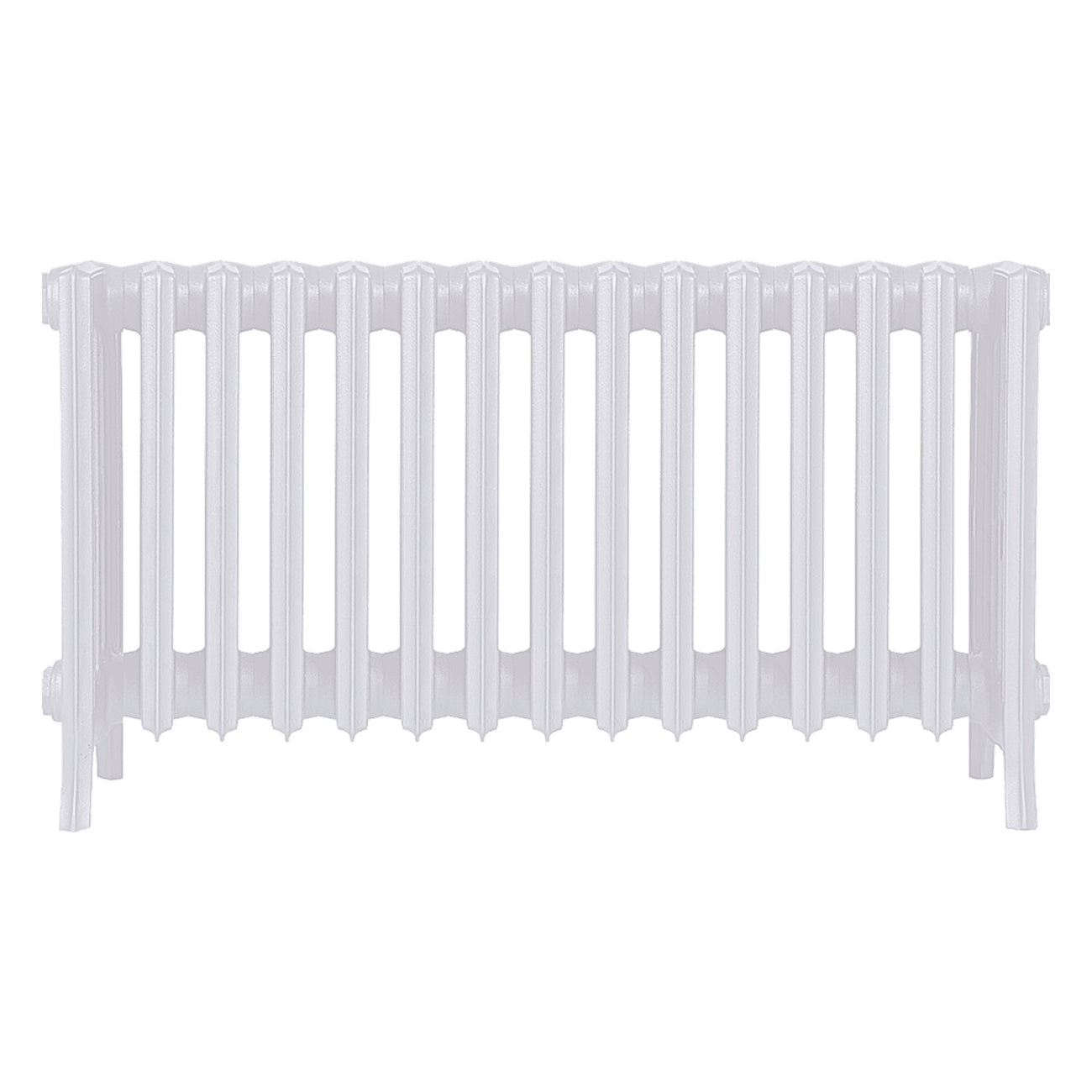 Grace - Ceramic White Cast Iron Column Radiator H450mm x W938mm 6 Column - Wall Hung