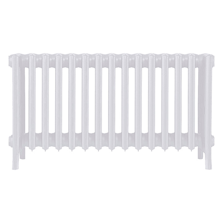 Grace - Ceramic White Cast Iron Column Radiator H450mm x W938mm 6 Column - Wall Hung