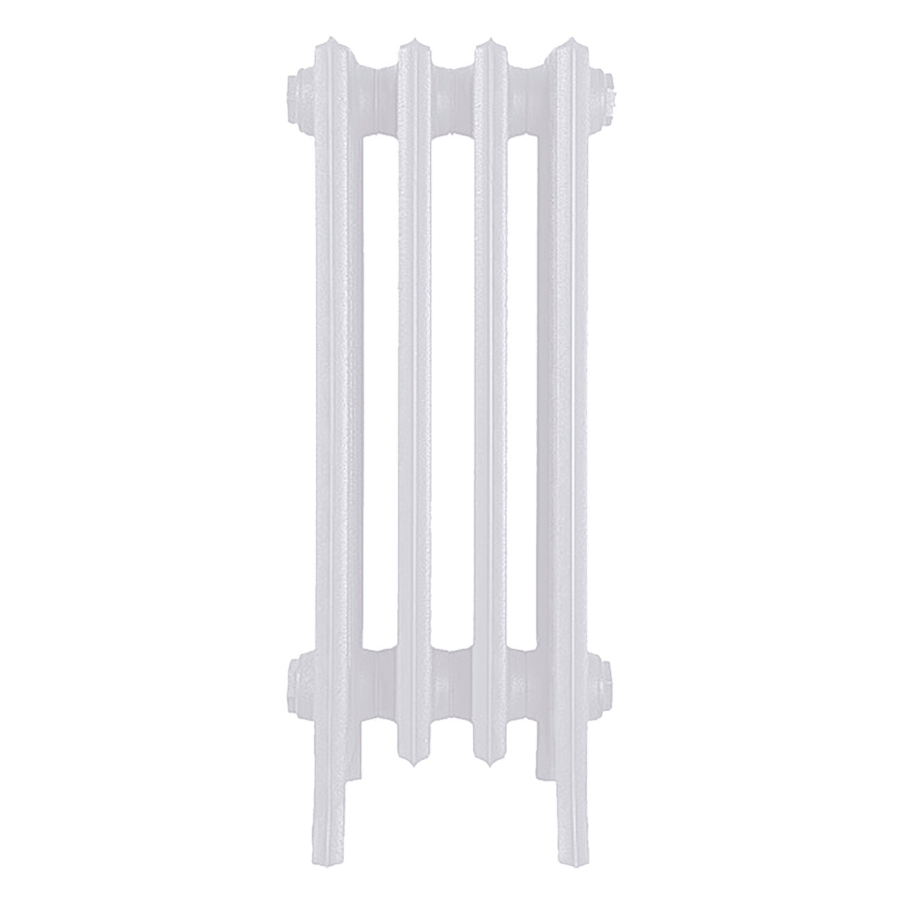 Grace - Ceramic White Cast Iron Column Radiator H650mm x W272mm 6 Column - Floor Standing