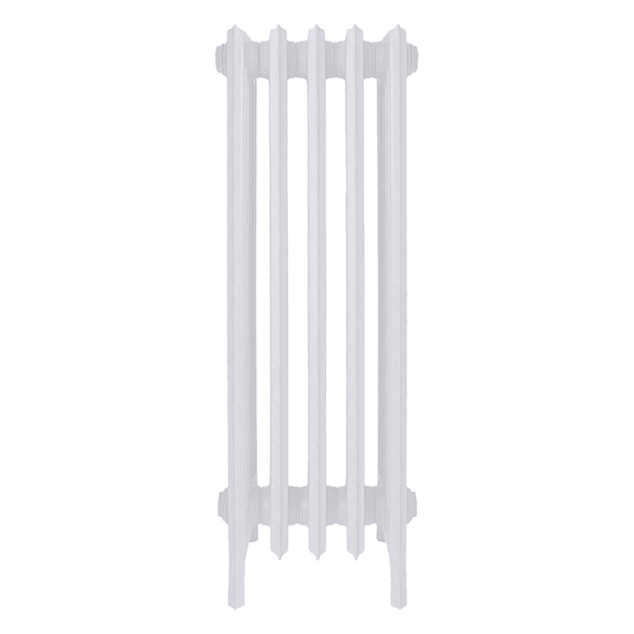 Grace - Ceramic White Cast Iron Column Radiator H950mm x W333mm 6 Column - Floor Standing