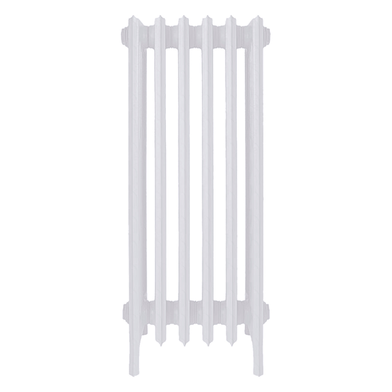 Grace - Ceramic White Cast Iron Column Radiator H950mm x W393mm 6 Column - Floor Standing