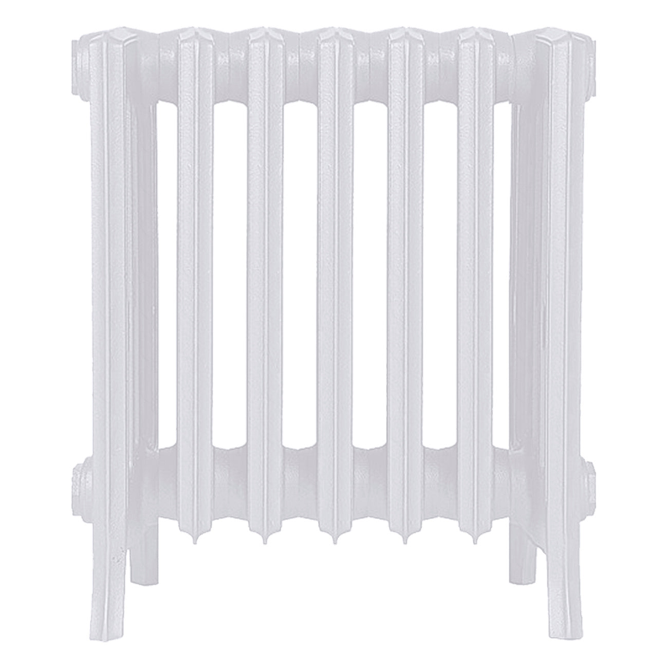 Grace - Ceramic White Cast Iron Column Radiator H450mm x W454mm 6 Column - Wall Hung