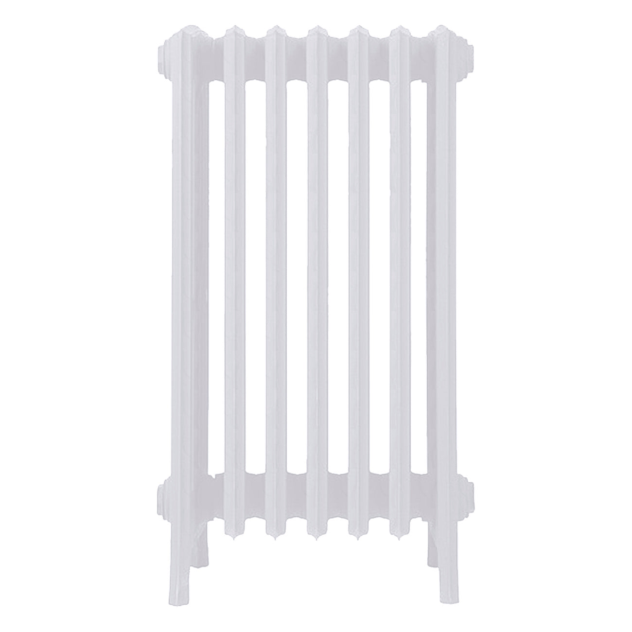 Grace - Ceramic White Cast Iron Column Radiator H700mm x W454mm 6 Column - Wall Hung