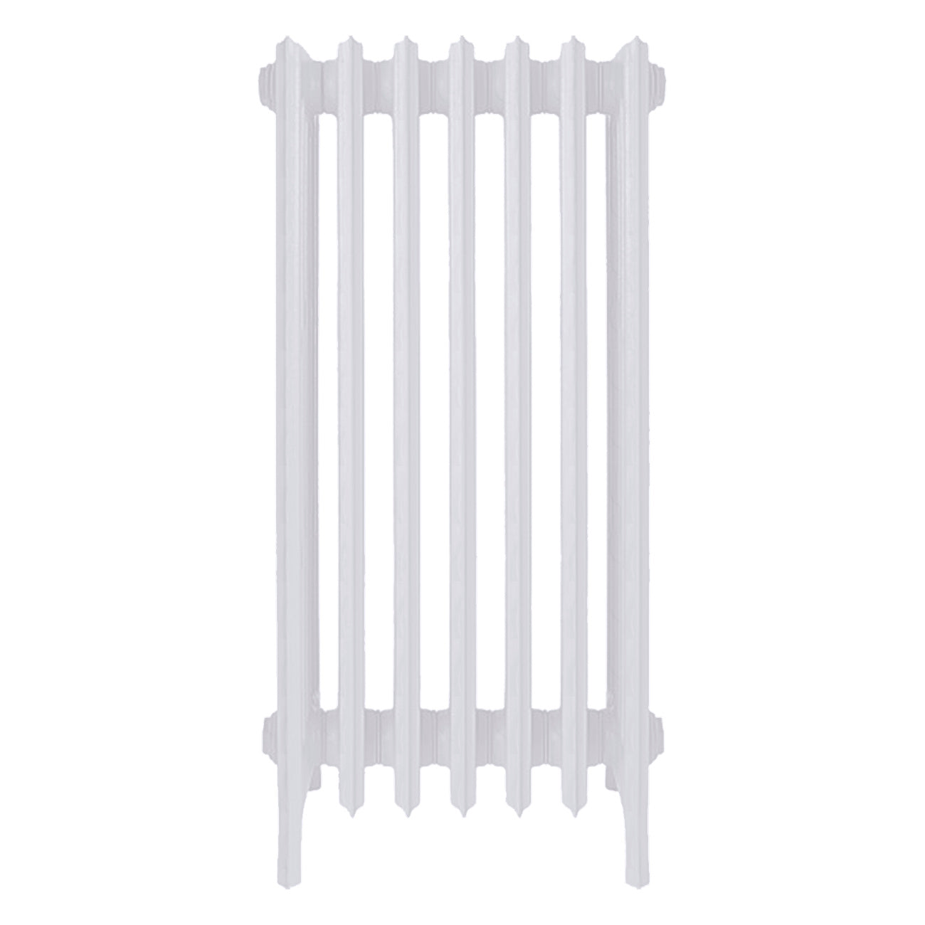 Grace - Ceramic White Cast Iron Column Radiator H950mm x W454mm 6 Column - Floor Standing
