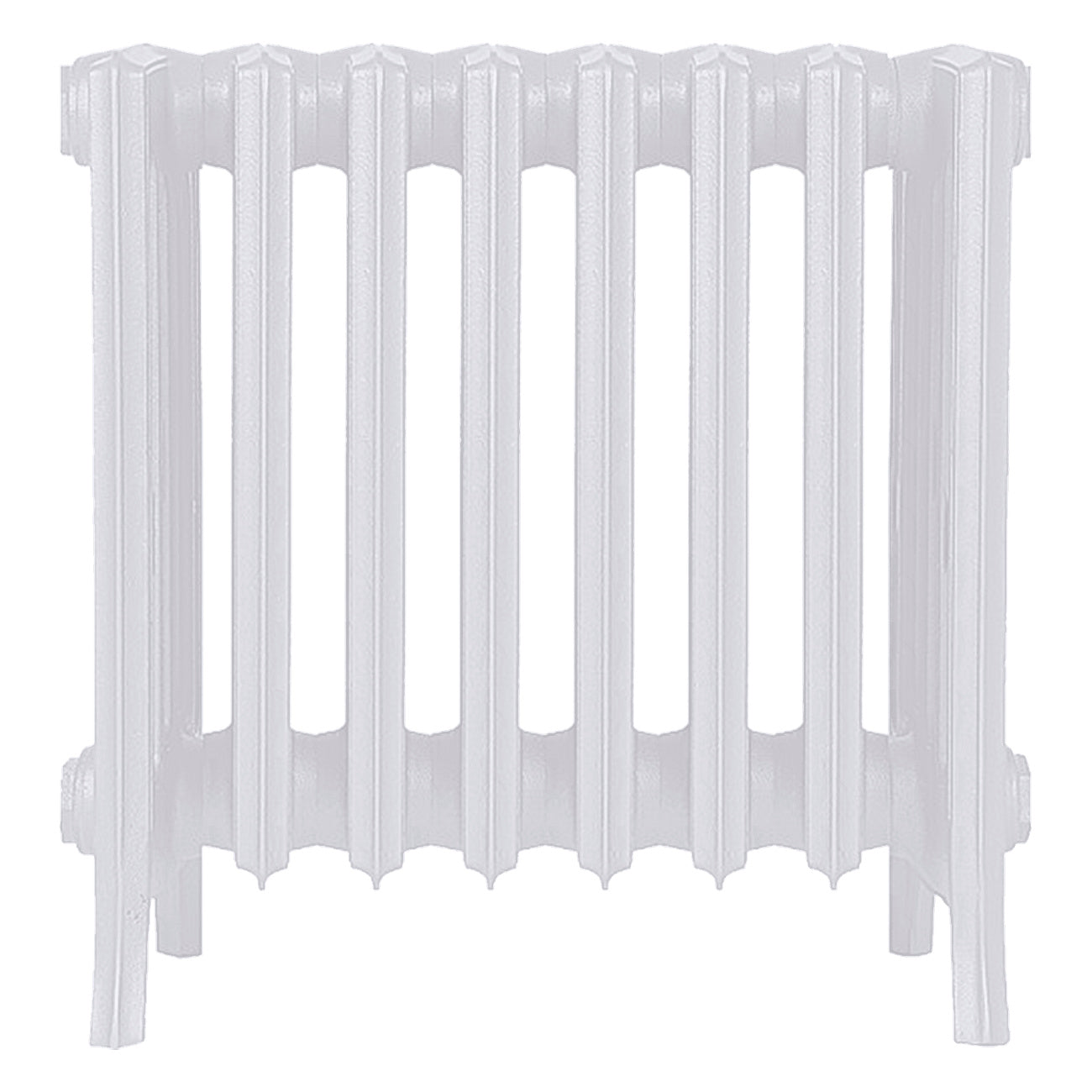Grace - Ceramic White Cast Iron Column Radiator H450mm x W514mm 6 Column - Wall Hung