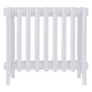 Grace - Ceramic White Cast Iron Column Radiator H450mm x W575mm 6 Column - Wall Hung