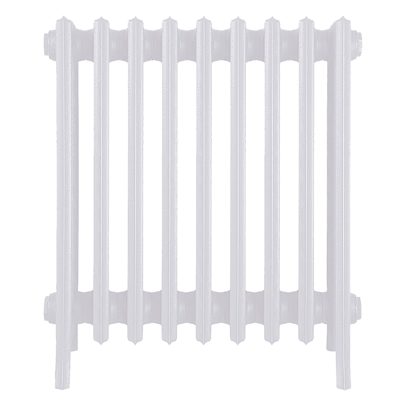 Grace - Ceramic White Cast Iron Column Radiator H600mm x W575mm 6 Column - Wall Hung