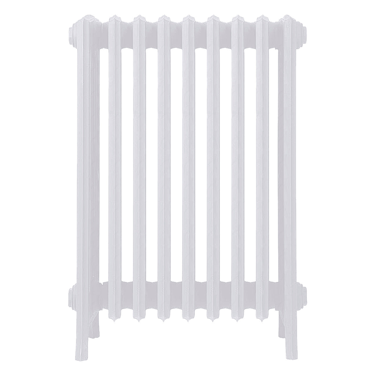 Grace - Ceramic White Cast Iron Column Radiator H700mm x W575mm 6 Column - Wall Hung