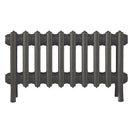 Grace - Grey Bronze Cast Iron Column Radiator H300mm x W635mm 4 Column - Wall Hung