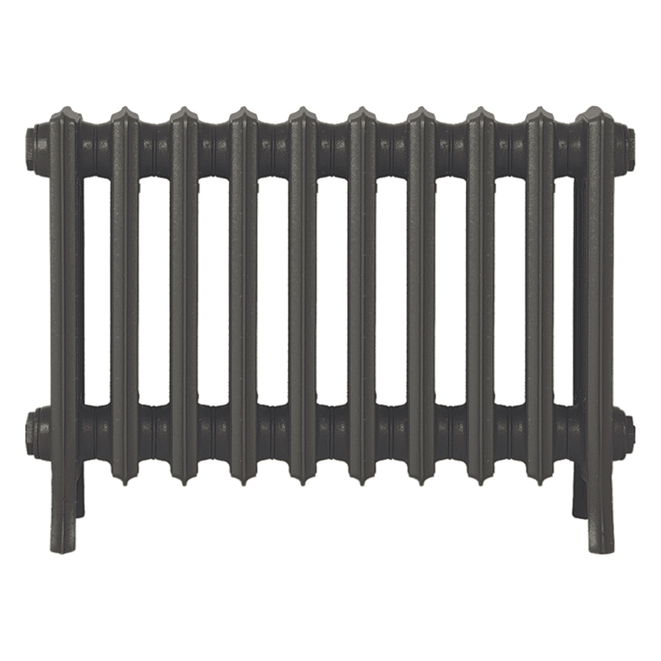 Grace - Grey Bronze Cast Iron Column Radiator H450mm x W635mm 4 Column - Wall Hung
