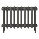 Grace - Grey Bronze Cast Iron Column Radiator H450mm x W635mm 4 Column - Wall Hung