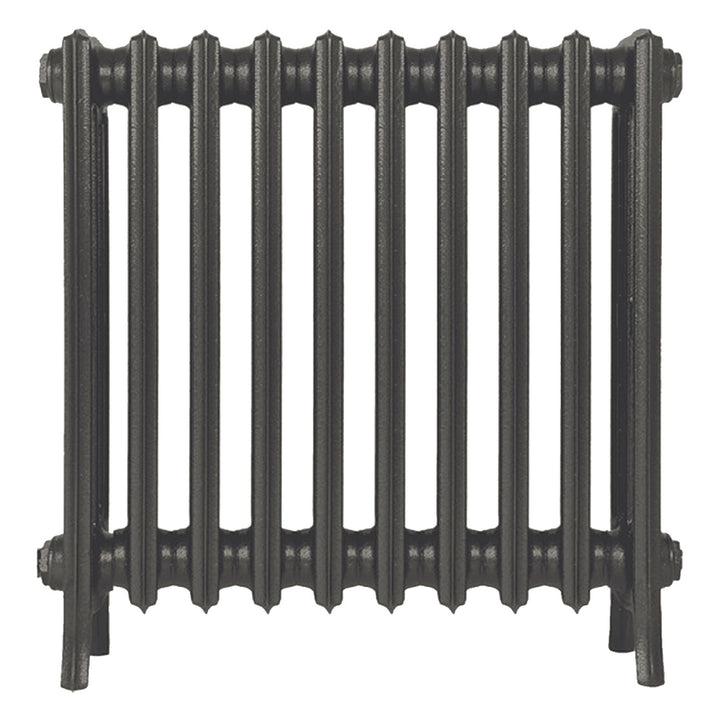 Grace - Grey Bronze Cast Iron Column Radiator H600mm x W635mm 4 Column - Wall Hung