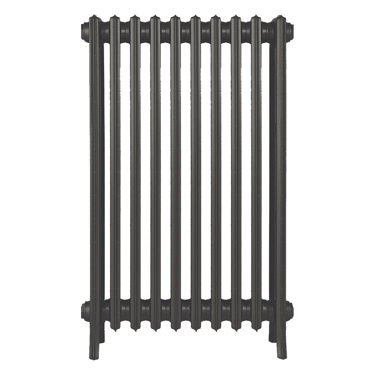 Grace - Grey Bronze Cast Iron Column Radiator H950mm x W635mm 4 Column - Floor Standing