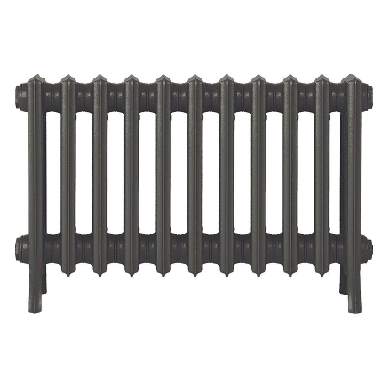Grace - Grey Bronze Cast Iron Column Radiator H450mm x W696mm 4 Column - Wall Hung