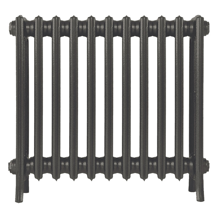 Grace - Grey Bronze Cast Iron Column Radiator H600mm x W696mm 4 Column - Wall Hung