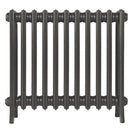 Grace - Grey Bronze Cast Iron Column Radiator H600mm x W696mm 4 Column - Wall Hung