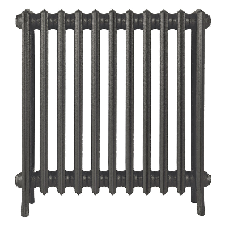 Grace - Grey Bronze Cast Iron Column Radiator H700mm x W696mm 4 Column - Wall Hung
