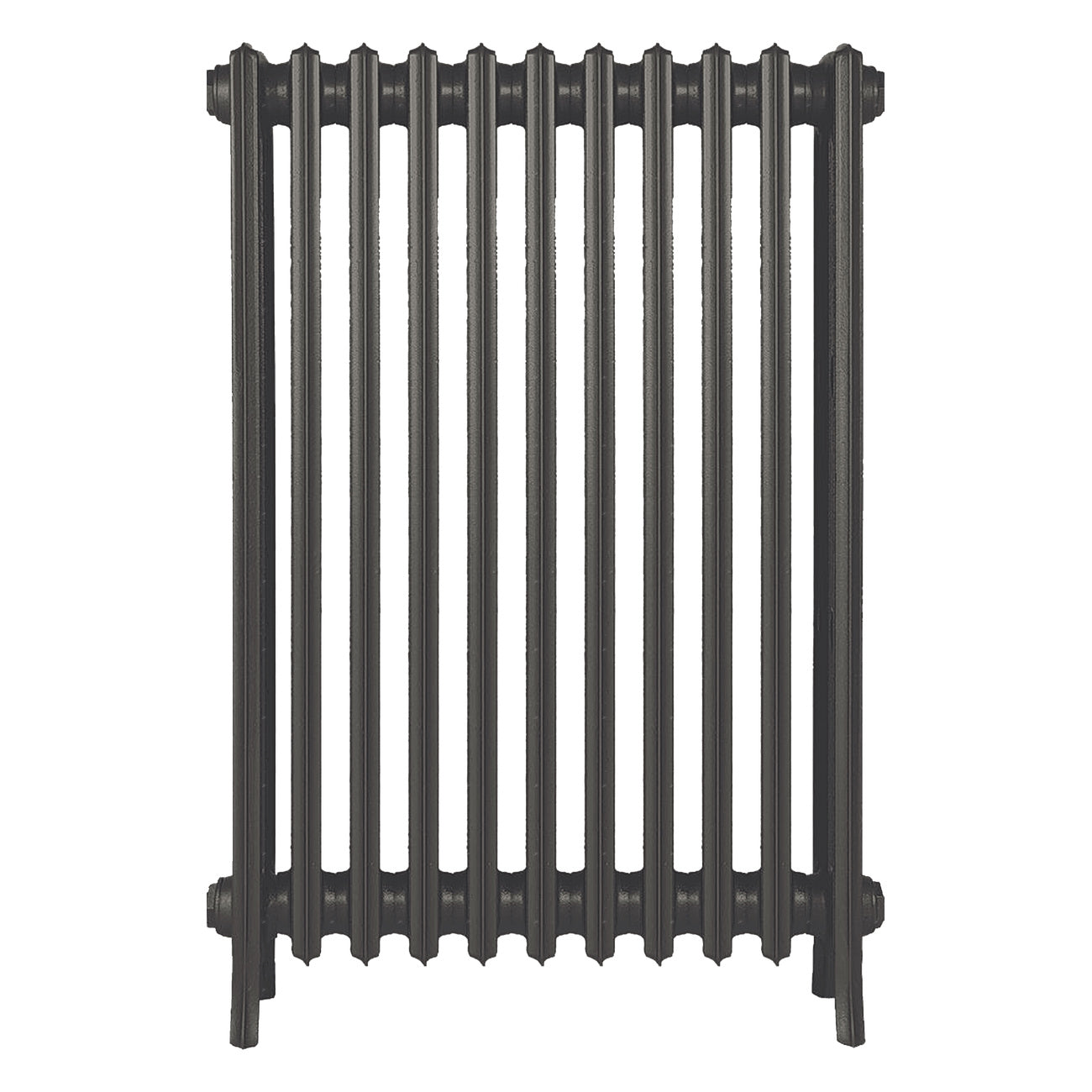 Grace - Grey Bronze Cast Iron Column Radiator H950mm x W696mm 4 Column - Floor Standing