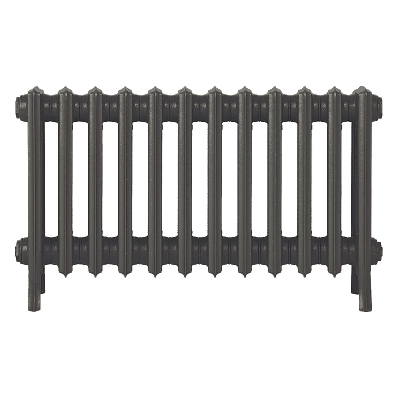 Grace - Grey Bronze Cast Iron Column Radiator H450mm x W756mm 4 Column - Wall Hung