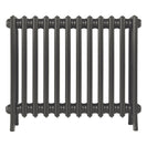 Grace - Grey Bronze Cast Iron Column Radiator H650mm x W756mm 4 Column - Floor Standing