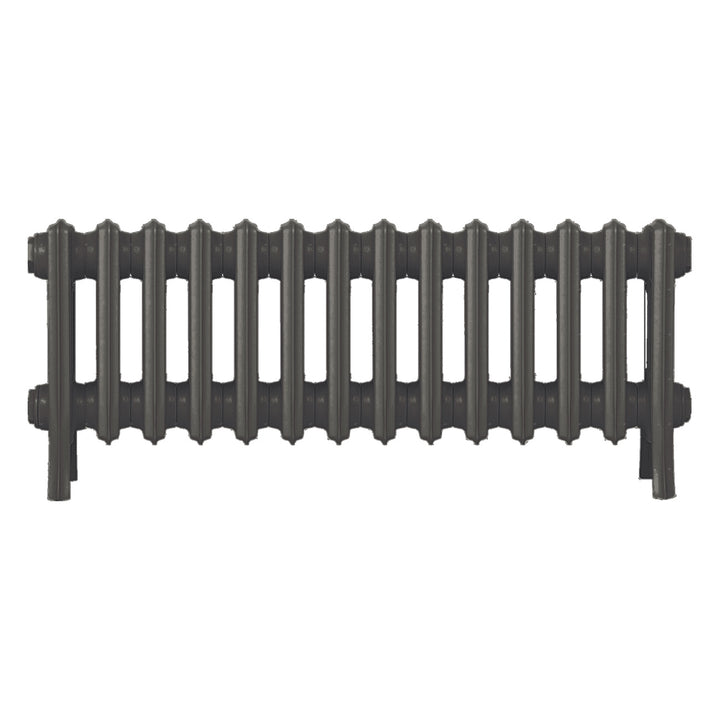 Grace - Grey Bronze Cast Iron Column Radiator H350mm x W877mm 4 Column - Floor Standing
