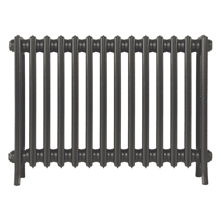 Grace - Grey Bronze Cast Iron Column Radiator H650mm x W877mm 4 Column - Floor Standing
