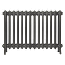 Grace - Grey Bronze Cast Iron Column Radiator H650mm x W877mm 4 Column - Floor Standing