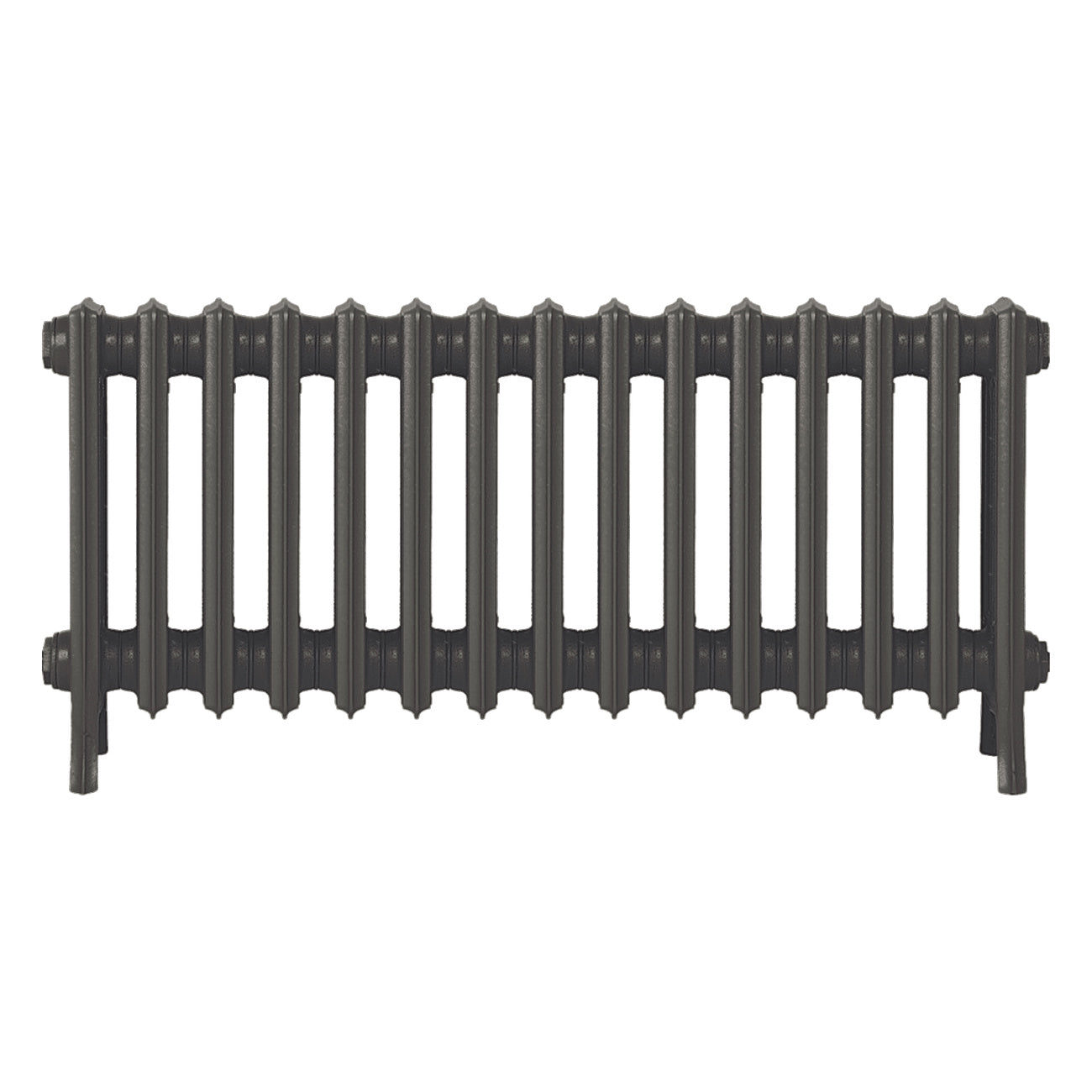 Grace - Grey Bronze Cast Iron Column Radiator H450mm x W938mm 4 Column - Wall Hung