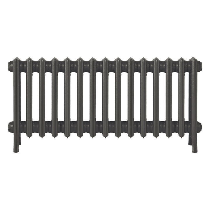 Grace - Grey Bronze Cast Iron Column Radiator H450mm x W938mm 4 Column - Wall Hung