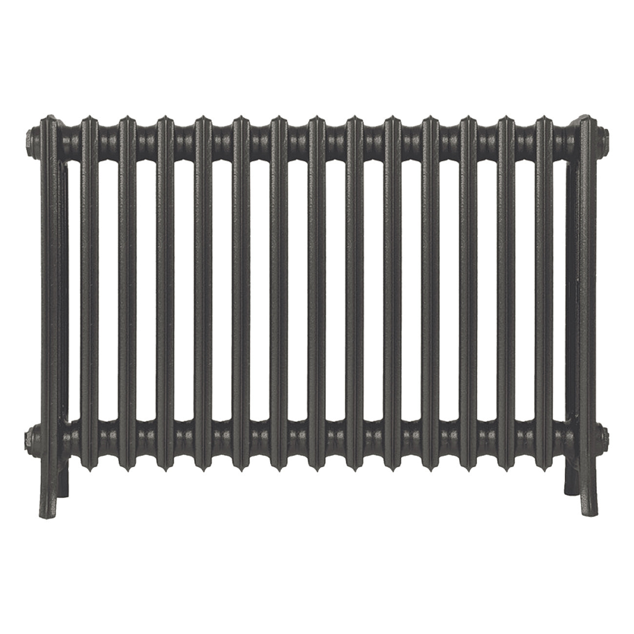 Grace - Grey Bronze Cast Iron Column Radiator H650mm x W938mm 4 Column - Floor Standing